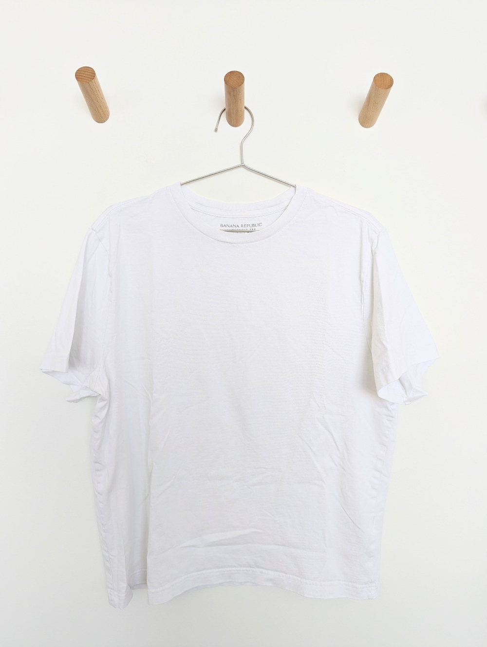 Banana Republic Supima Cotton Crewneck T-Shirt – White, Men's Large
